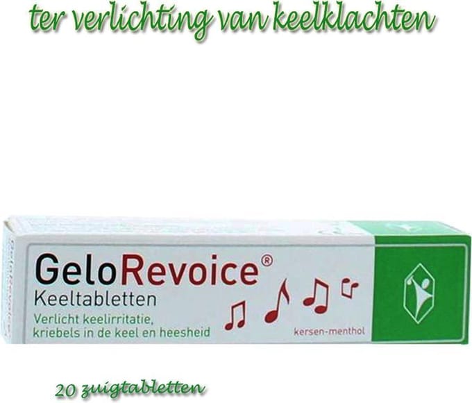 Gelorevoice Keeltabletten 20 Zuigtabletten