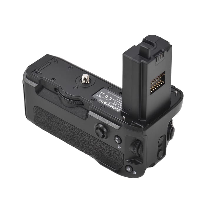 VG-C4EM Verticale Batterijgrip Houder met Dubbele Batterijsleuven Compatibel met Sony A9/ A7R4/ A7M4/ zwart