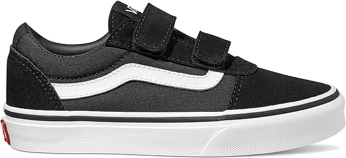 Vans Youth Ward V Suede/Canvas Sneakers - Black/White