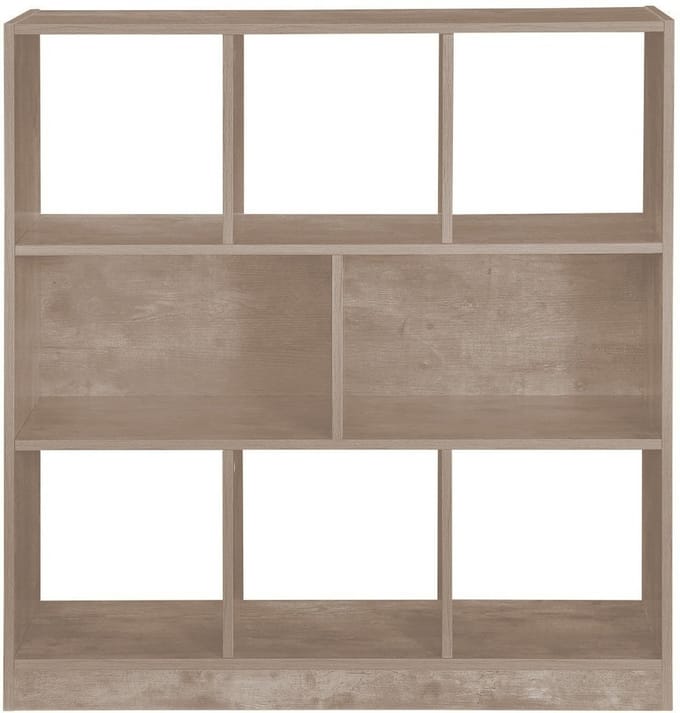 Hoppa! Boekenkast 8 Vakken - Greige - Hout - 97.5 x 30 x 100 cm (B x D x H)
