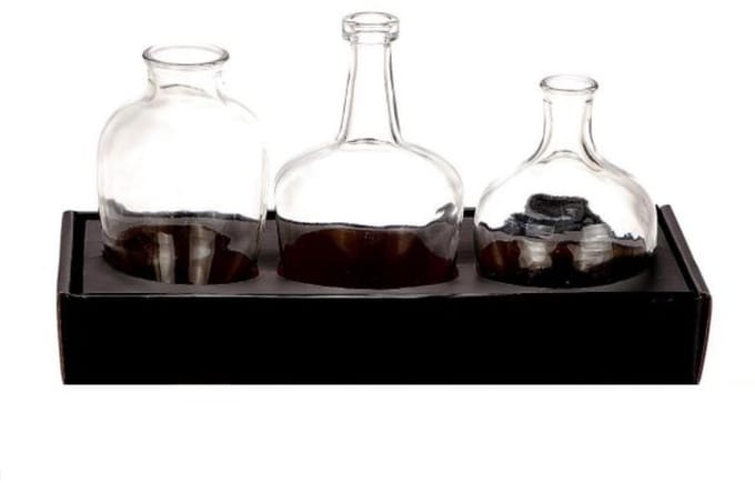 Vaas glas transparant set a 3