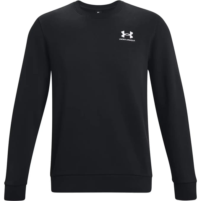 Under Armour Essential Fleece Crew-Blk - Maat MD