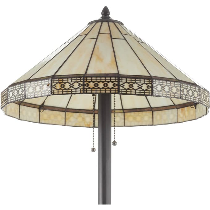 Clayre&Eef Op Tiffany-manier ontworpen vloerlamp Bradley