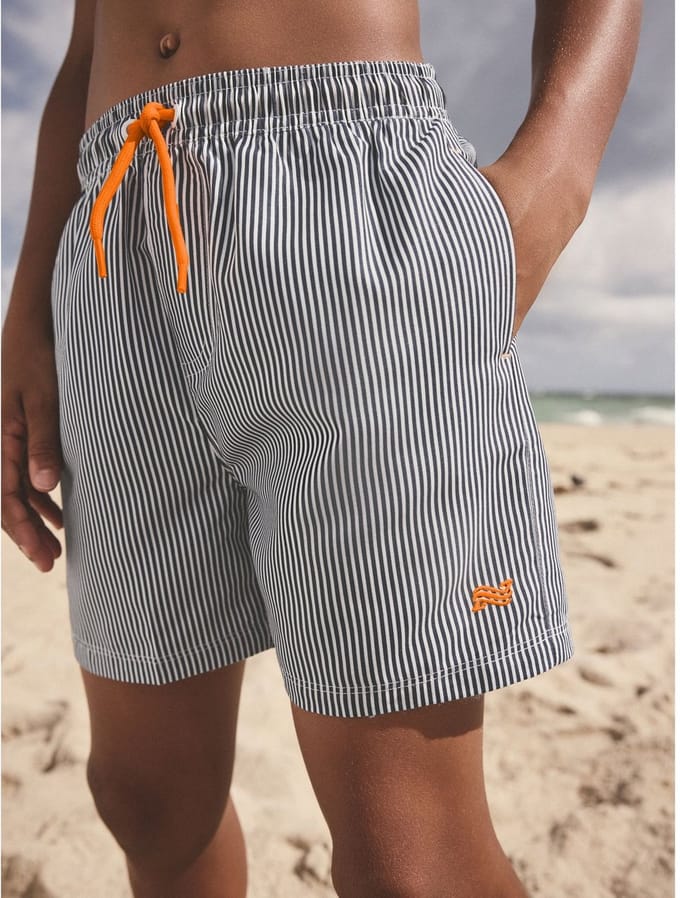 Next - Jongens - Gestreepte zwemshort - Blauw