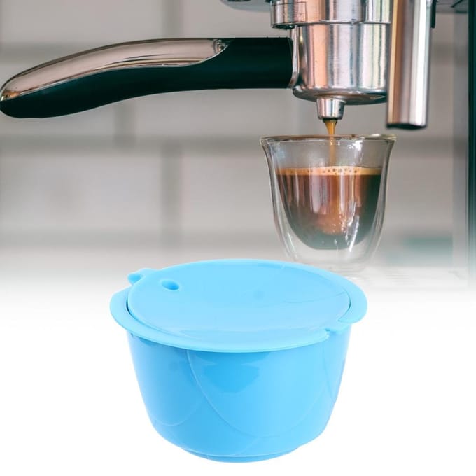 5 pièces Capsule de café réutilisable rechargeable ménagère adaptée à la machine à café de la série DOLCE GUSTO gray