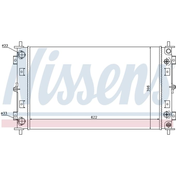 Radiator, motorkoeling NISSENS 60981A