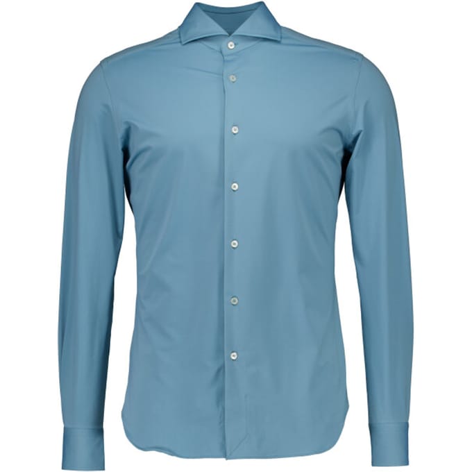 Xacus Active Shirt Lange Mouw Overhemden Turquoise Act520ml/11460