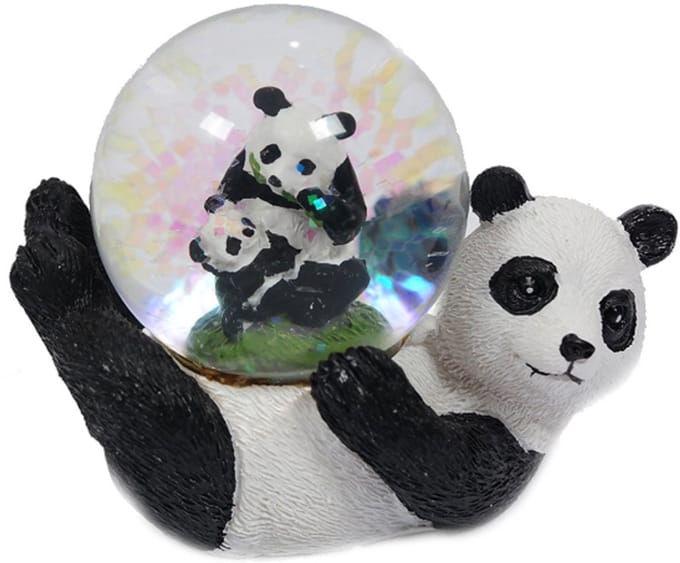 PIA Soft Toys - Panda liggend waterbal - 45 mm