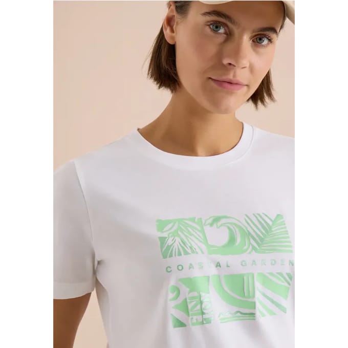 Shirt met ronde hals en frontprint