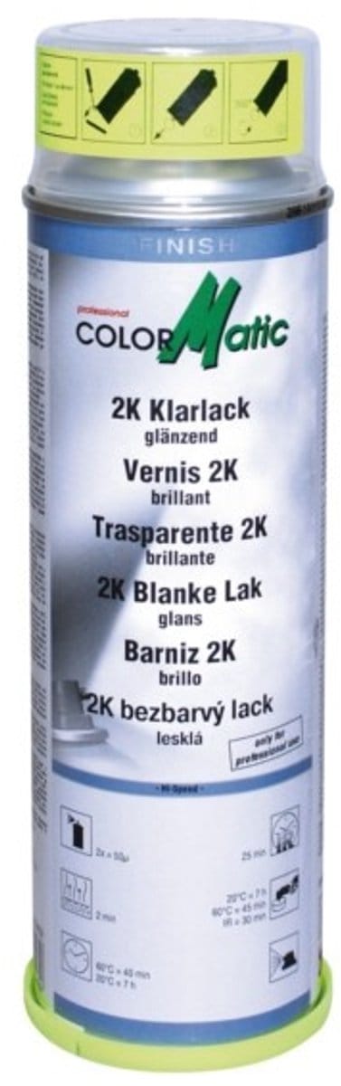 Colormatic 2K Blanke Lak Hoogglans in Spuitbus 500ml