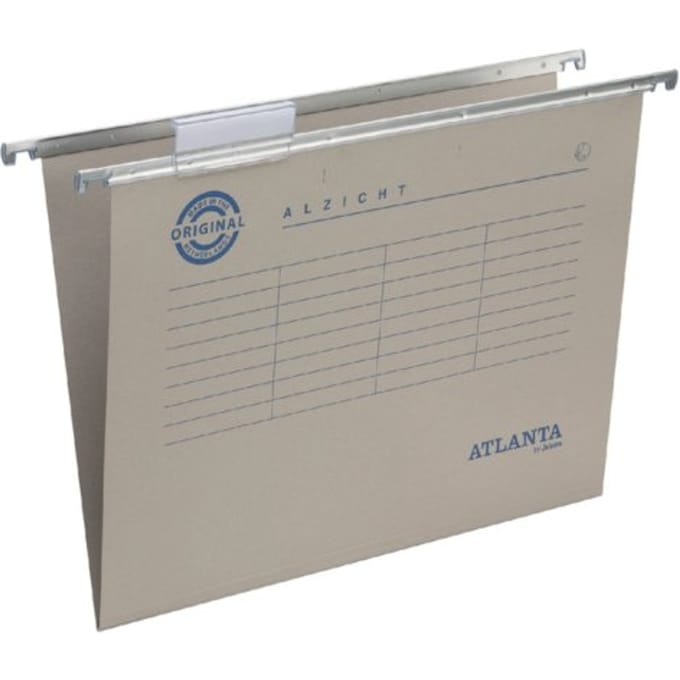 Hangmap djois alzicht folio frontaal recycled V-bodem 250gr grijs
