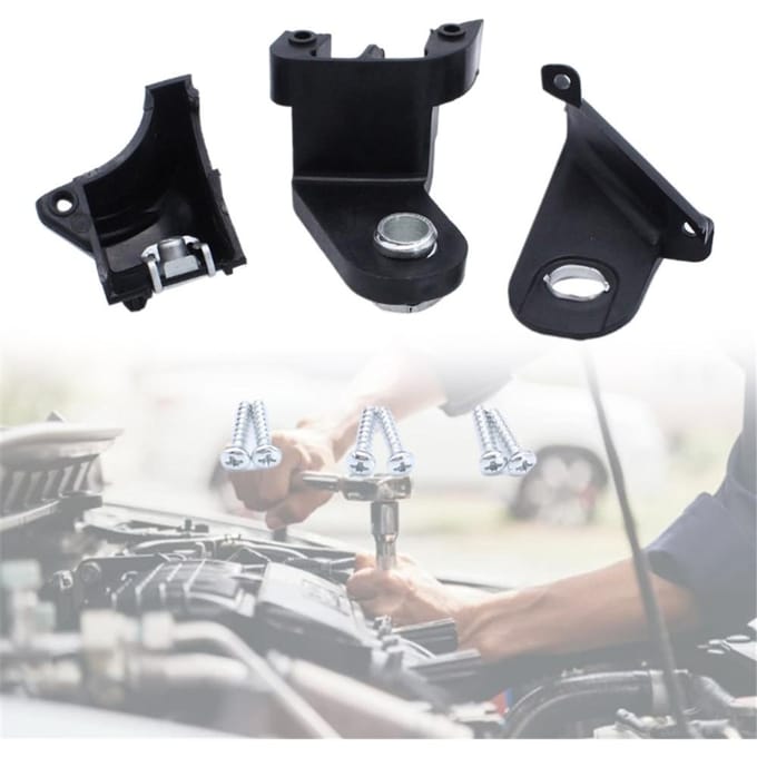 Reparatieset koplampbeugel linkerzijde voor Fiat 500 Abarth 500 51816682 black