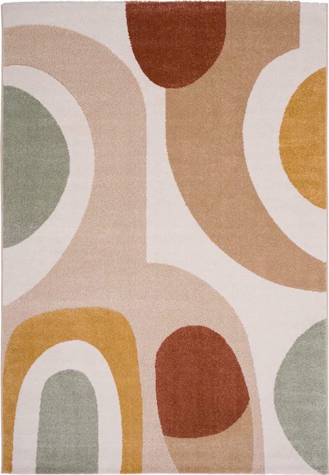 Pergamon Designer vloerkleed Faro retro