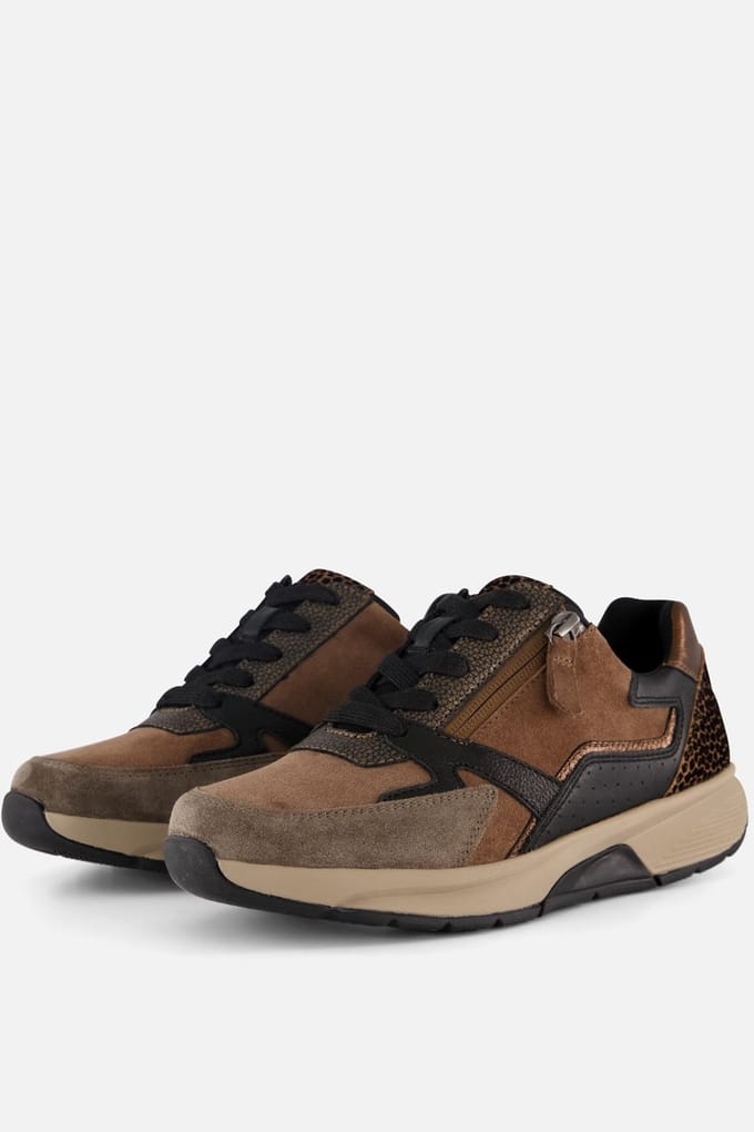 Gabor Gabor Rollingsoft Sneakers bruin Suede