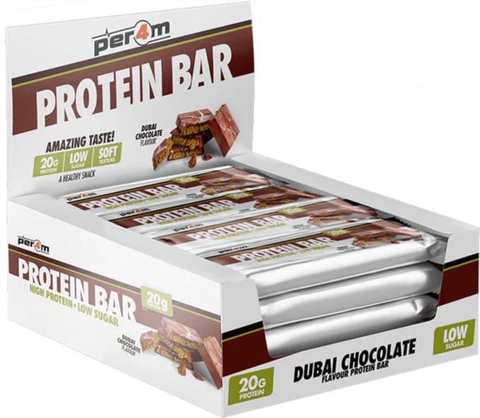 Per4m Protein Bar (12x62g) Dubai Chocolate - Repen - Eiwit Repen