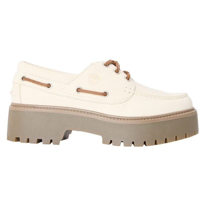 Timberland Dames-platformschoenen van Stone Street van nubuck (Natuurlijk)