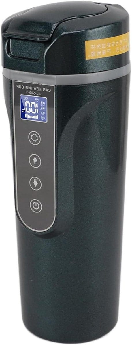 Waterkoker Auto - Draagbare Verwarming - Snel Warm Water - Intelligent Display - 500ml - Groen