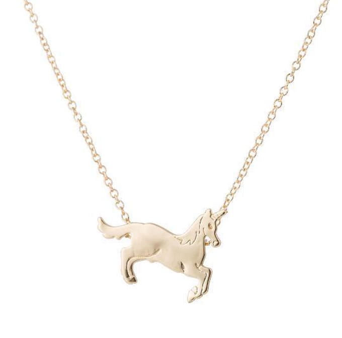24/7 Jewelry Collection Eenhoorn Ketting - Goudkleurig