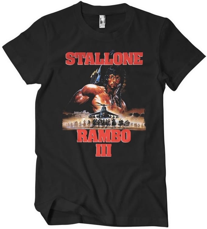 Rambo III Poster Big Tall T-shirt CLC-1-RBO007-DTF757