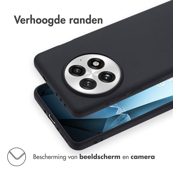 Accezz Color Backcover voor de OnePlus 13 - Zwart