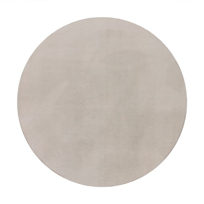 Zacht kleed Solina beige 200 cm rond