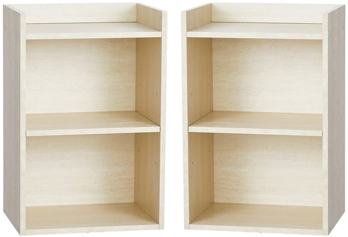 VASAGLE - Nachtkastje - Set van 2 - Open Vakken - Verstelbare Plank - Eenvoudige Montage