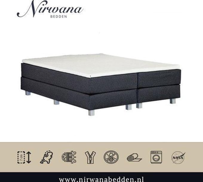 180x210 Topdekmatras - Topper HR50 - Koudschuim - 7 CM - Nirwana Bedden