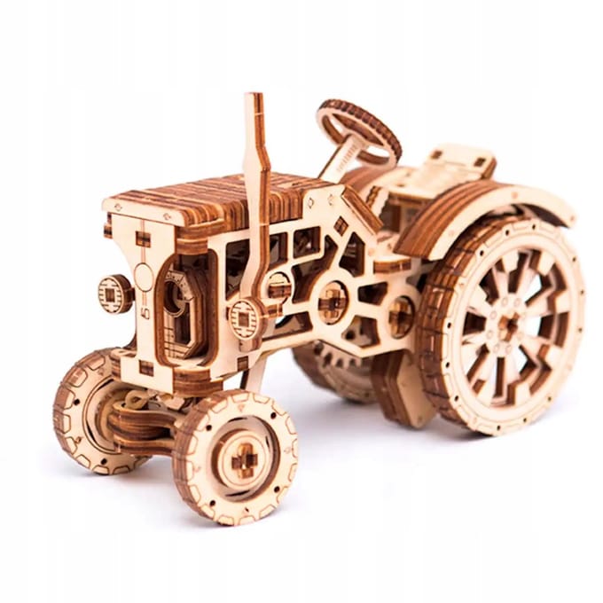 Houten 3D Tractormodel - Mechanisch en Functioneel