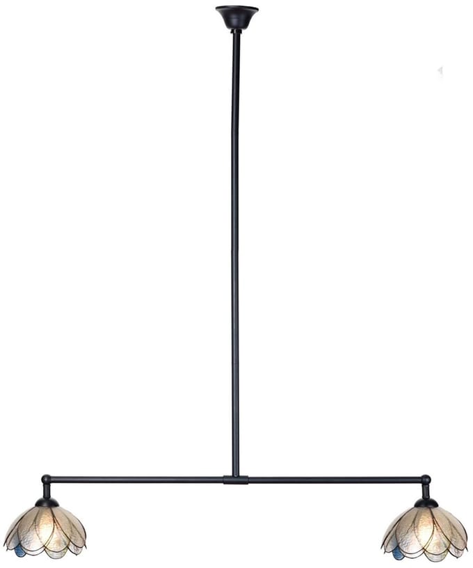 Tiffany T-lamp 2 lichts Sparkling Pioenroos - Art Deco Trade