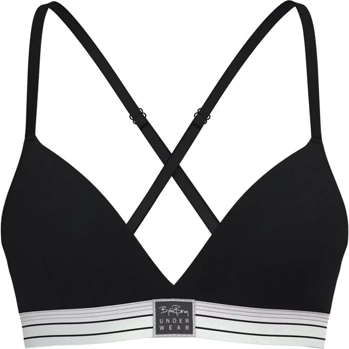 Björn Borg dames Original Triangle Bra - triangel BH (1-pack) - zwart
