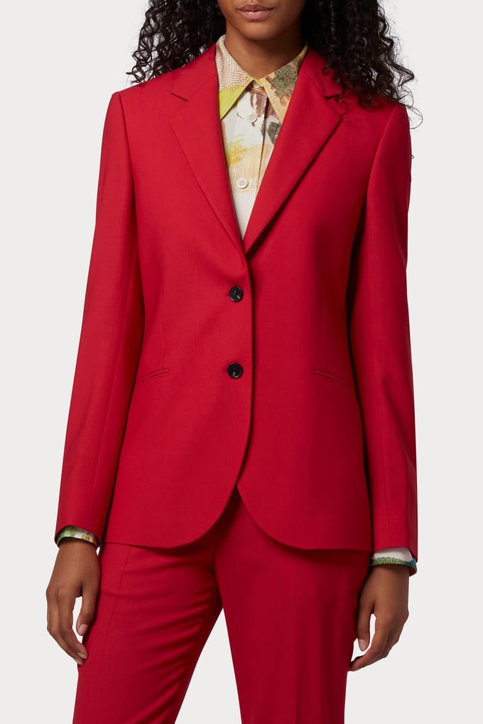 Paul Smith Womens Jacket Red Taglia: 44 | Blazers Outlet | Donna | Rosso