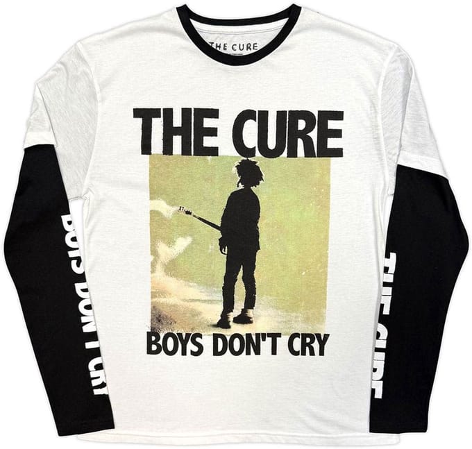 The Cure - Boys Don't Cry Box Longsleeve shirt - XL - Zwart/Wit