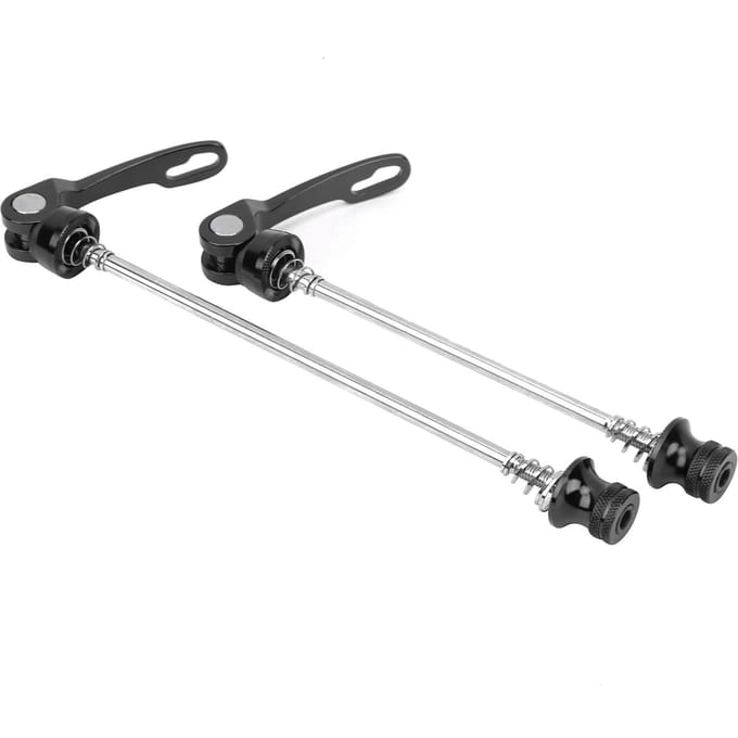 2 stuks Fietswielnaaf Snelspanners Mountainbike Racefiets As Snelspanner Hendel Zwart zwart