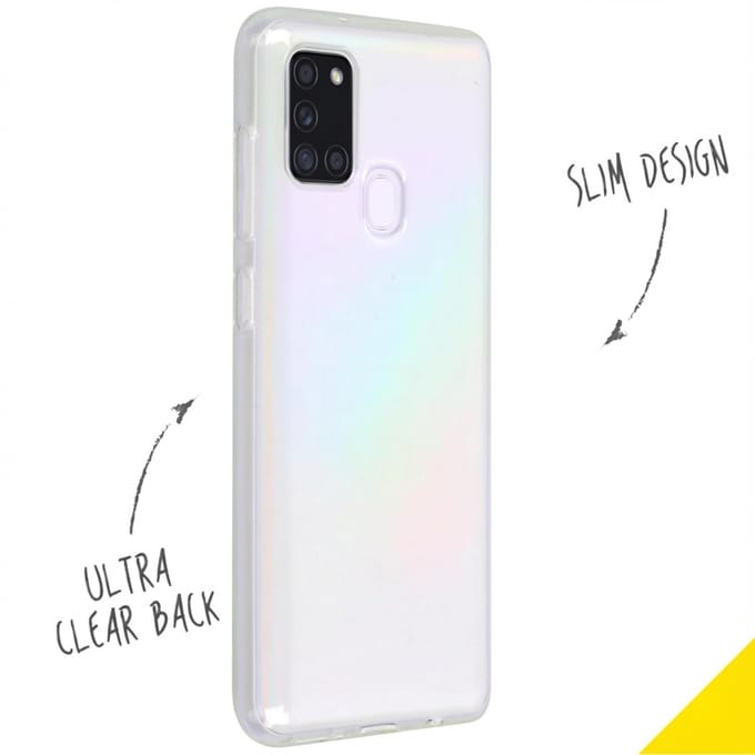Accezz Hoesje - Geschikt voor Samsung Galaxy A21s - Clear Backcover - Transparant