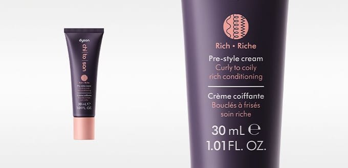 Dyson Crème coiffante riche Dyson Chitosan™ mini de voyage pour les cheveux bouclés à frisés