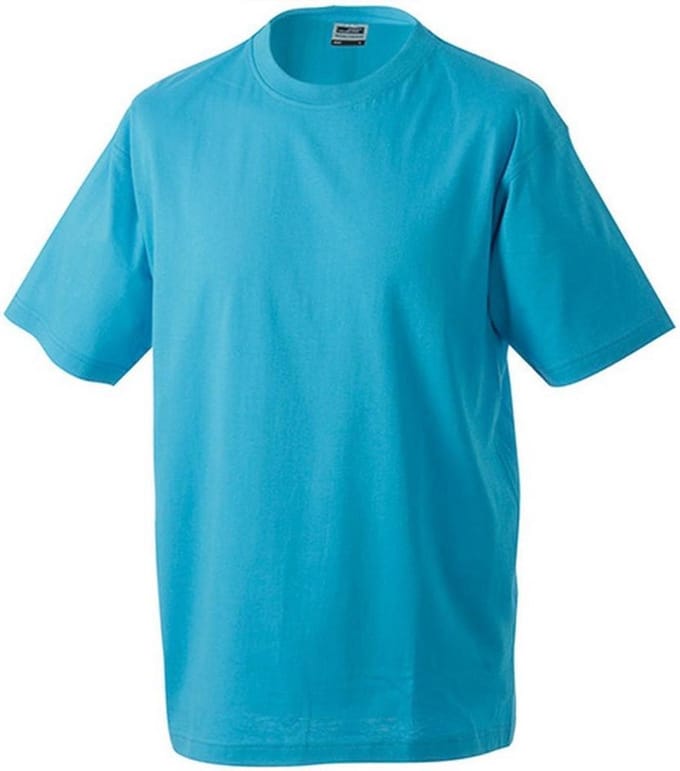 James and Nicholson Unisex Zware Ronde Tee (Turquoise)
