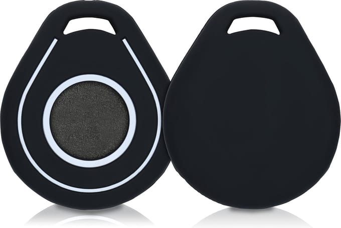 kwmobile Key Fob Cover for Harley Davidson Motorcycle Key Cover - Silicone Protective Case in Black / White - Soft Motorcycle Key Shell