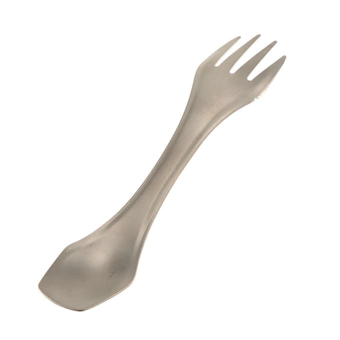 Lixada 100% Titanium Outdoor Camping Picknick Lepel Vork Mes gray