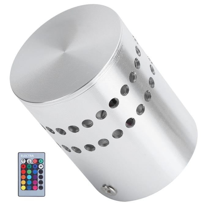 Applique murale LED spirale 3 W RVB avec télécommande pour couloir, AC 85-265 V