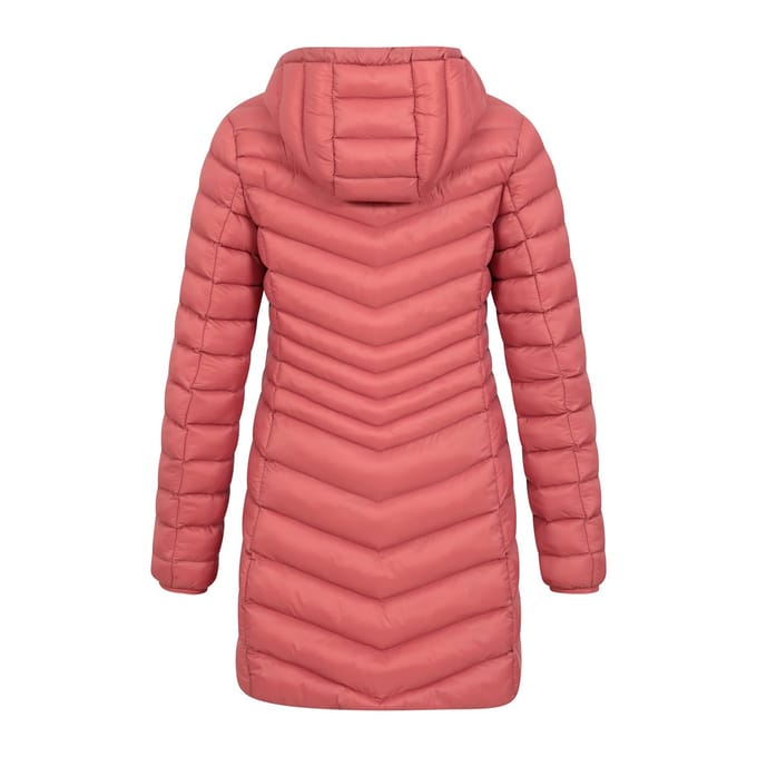 Mountain Warehouse Dames/Dames Florence lange gewatteerde jas (Roest)