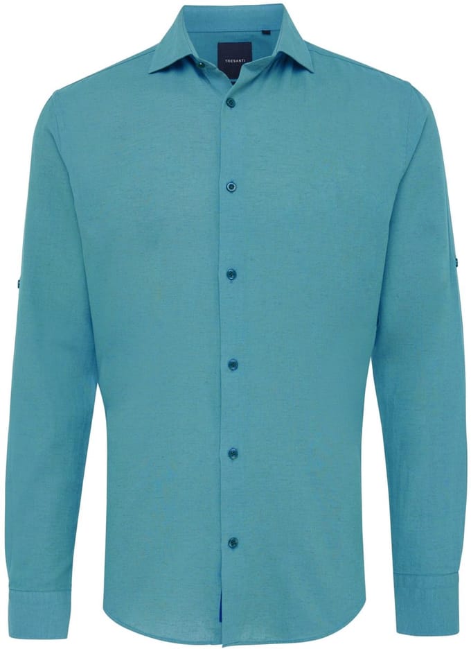 TRESANTI | CABRINI | Linnenmix shirt | turquoise | Size M