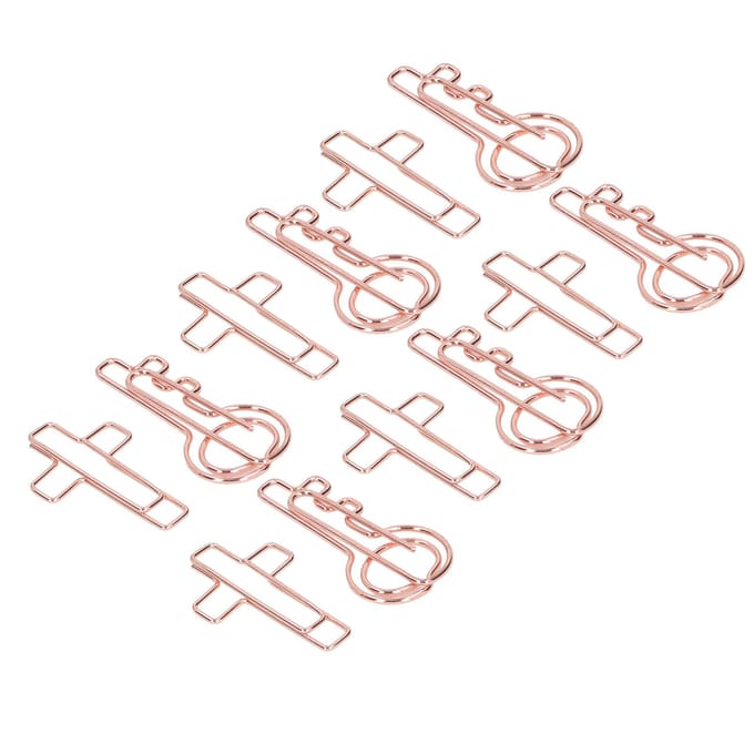 100 Stuks Metalen Paperclip Sleutel Kruisvormige Paperclip Bladwijzer Clips Document Notitie Sorteren Organiserende Clip beige