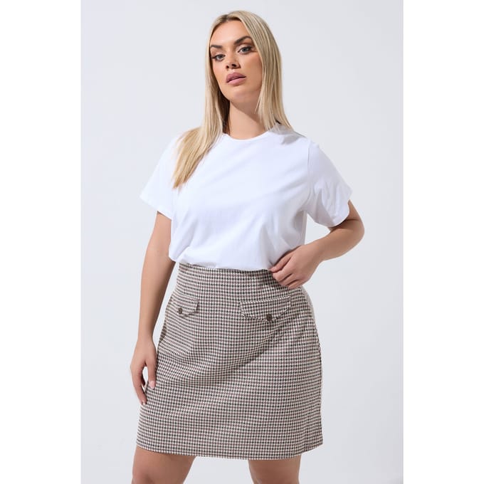 Limited Collection Beige Jacquard Minirok Size 42