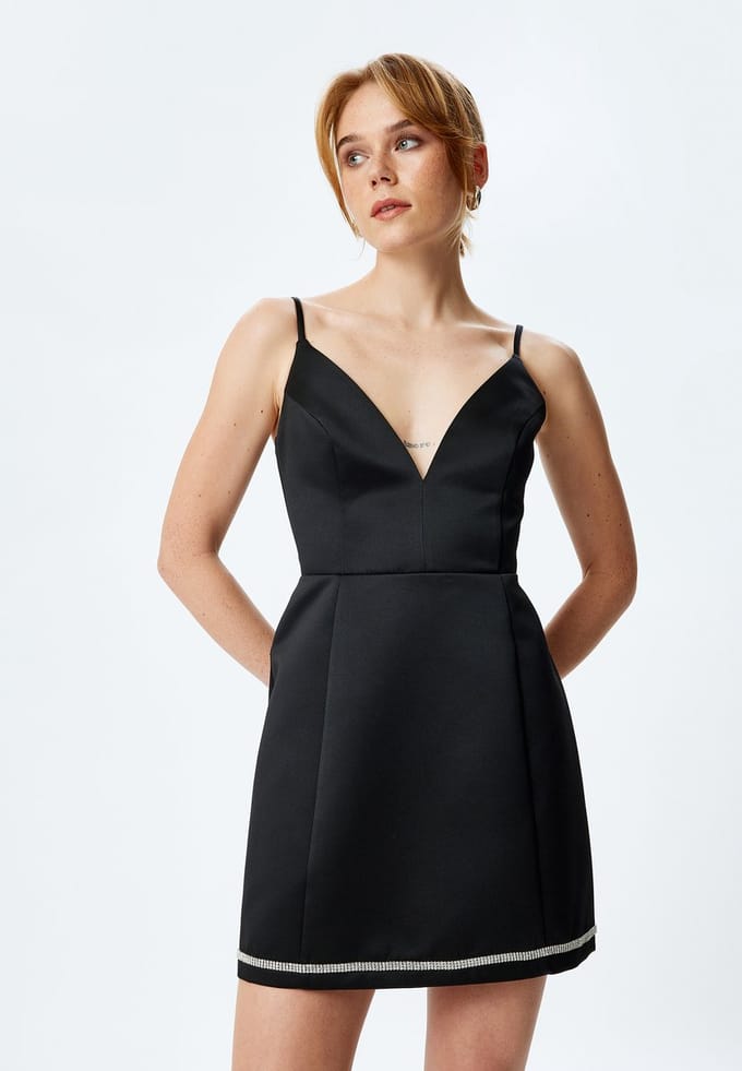 Mini-lengte Vorm A A-Linien-Kleid