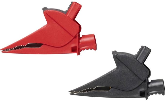 Fluke AC385 Krokodillenklemmenset Rood, Zwart Klembereik (max.): 36.7 mm 1 set(s)