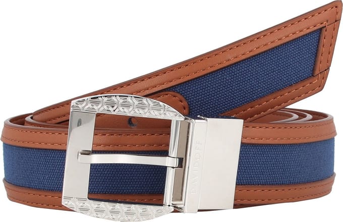 Davidoff Icon Riem Leer - Jongens - individuell kürzbar - braun