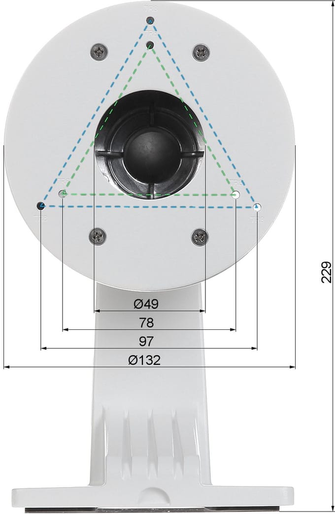 Hikvision - Camerahouder - DS-1273ZJ-130-TRL - Wit - Aluminium