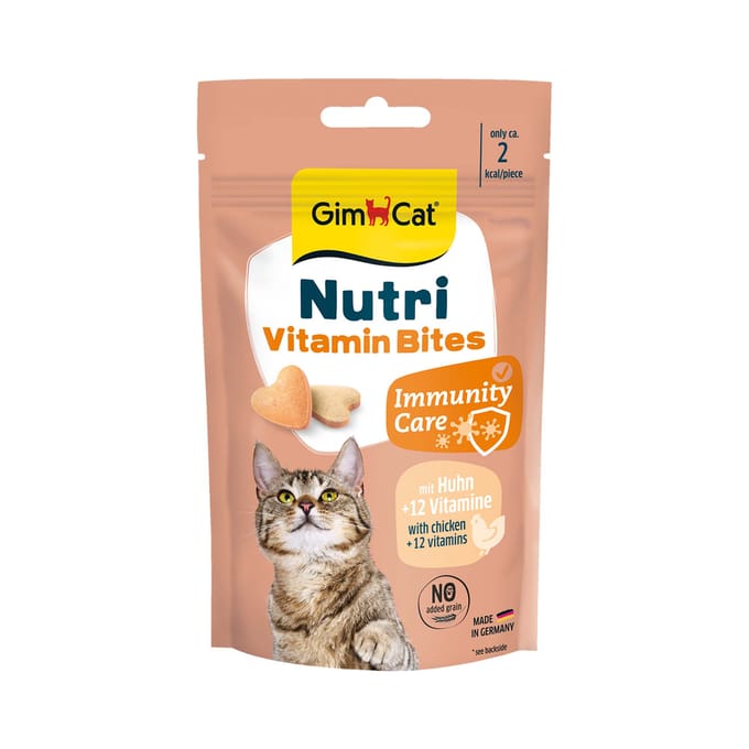 40 g GimCat Nutri Vitamin Bites met kip kattensnacks