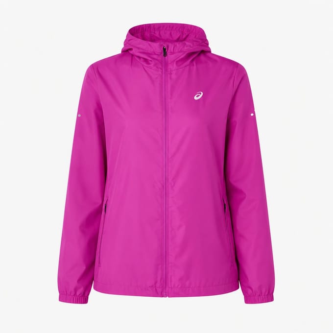 ASICS Sport Run Hood - Jas - Maat S - Paars - Hardloopjack - Hardlopen - Dames Jas voor Vrouwen