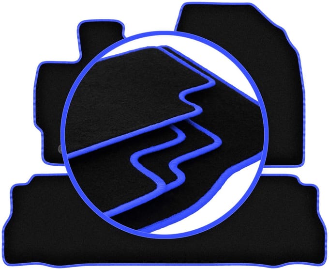 CARLUX-BLUE automatten voor: Toyota Prius III Plus hatchback (2011-2015)